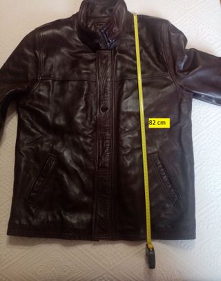 ABRIGO PIEL HOMBRE MARRON TALLA 54