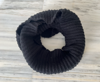 Bufanda tubular de punto negro H&M