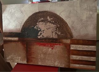 Cuadro abstracto texturizado