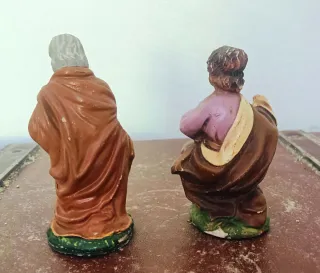 Lotto 4 figure presepe antiche italiane