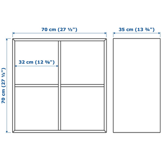 Mueble de 4 compartimentos IKEA blanco