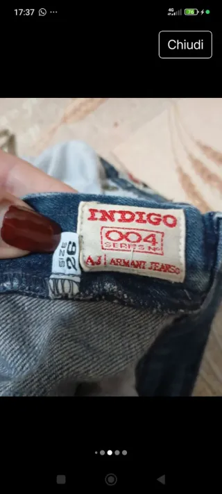 Jeans Armani Blu