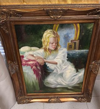 Quadro ragazza bionda