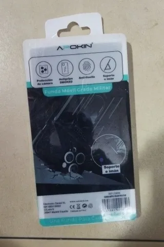 Funda móvil militar con anillo