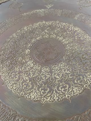 Bandeja Oriental  Cobre Grande 88cm