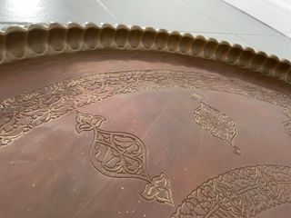 Bandeja Oriental  Cobre Grande 88cm