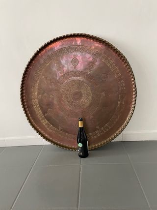 Bandeja Oriental  Cobre Grande 88cm