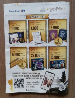 Harry Potter 6 cartas y 2 puntos