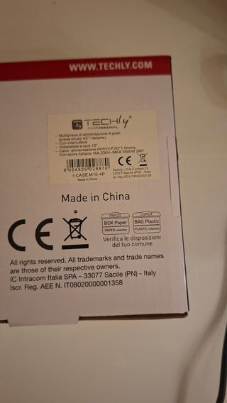 Multipresa Techly Professional Rack 10'' 4 UNEL