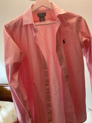 Camisa Polo Ralph Lauren cuadros niño 16 años
