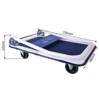 Carro con ruedas plegable