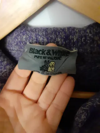 Maglione Uomo Argyle Viola Beige