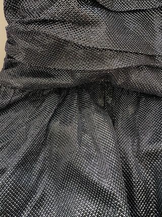 Vestido Mango plateado talla XS