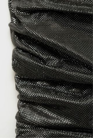 Vestido Mango plateado talla XS