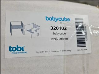 Babybay Babycube - Cubo para sentarse/jugar. Blanc