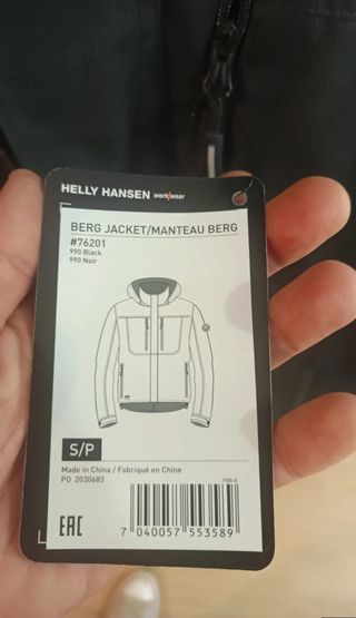 Chaqueta Helly Hansen Berg Negra