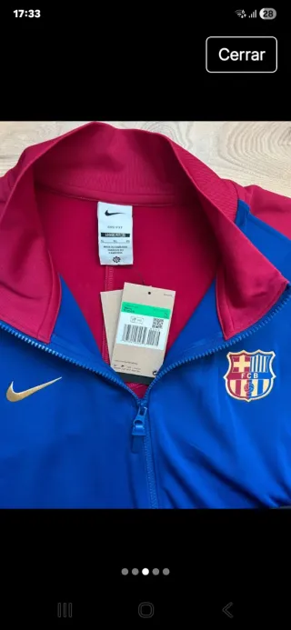 Chaqueta FC Barcelona Nike Talla XL