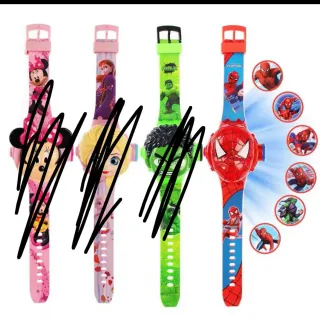 Nuevo Reloj Spiderman Marvel Proyector Luz Niños