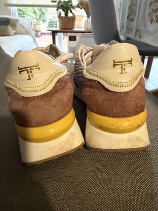 Zapatillas deportivas corduroy y ante