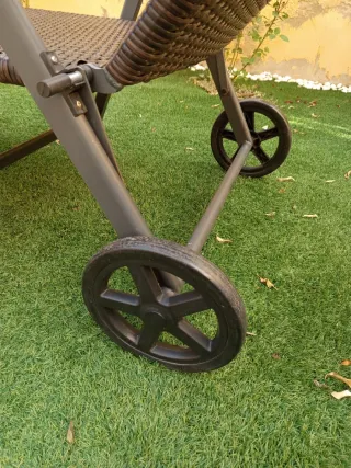 Tumbona de jardín plegable