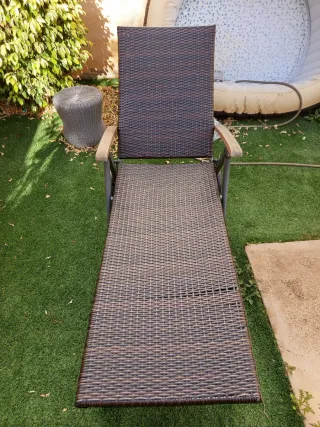 Tumbona de jardín plegable