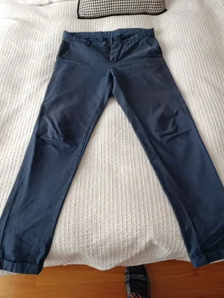 Pantalón chino Massimo Dutti azul