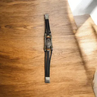 Pulsera Cuero Genuino Estilo Bohemio