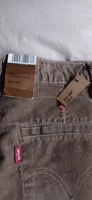 Pantalón pana mujer Levi's marrón