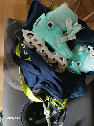 Patines Niña Talla 34-36 + Accesorios