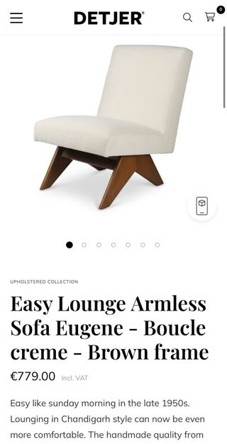 OPORTUNIDAD Sillón Chandigarh NUEVO