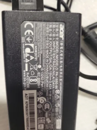 Cargador Acer PA-1650-86 19V 3.42A