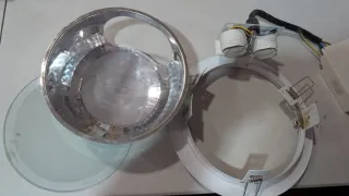 Lote 12 Plafón Downlight 23cm con 24 bombillas