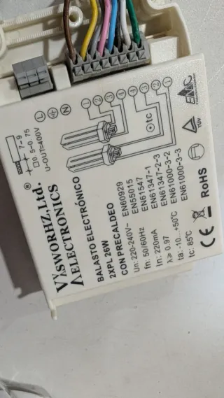Lote 12 Plafón Downlight 23cm con 24 bombillas