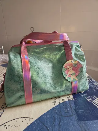Neceser Disney Ariel Verde y Rosa