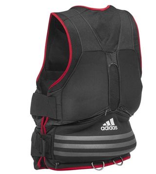 Chaleco lastrado 10 kg Adidas Negro y Rojo