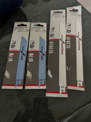 7 paquete de Hojas de sierra Bosch S922EF, S1122HF
