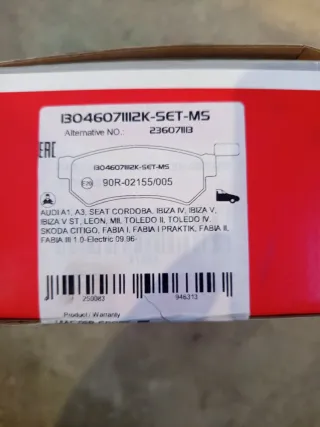 Pastillas de freno Seat Ibiza