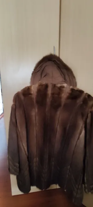 Abrigo Vintage Piel Natural NOVAFUR Marrón