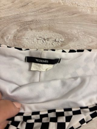 Slip bikini brasiliana Tezenis a scacchi S