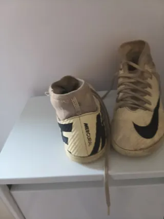 Zapatillas Nike Futbol Sala Beige/Negro