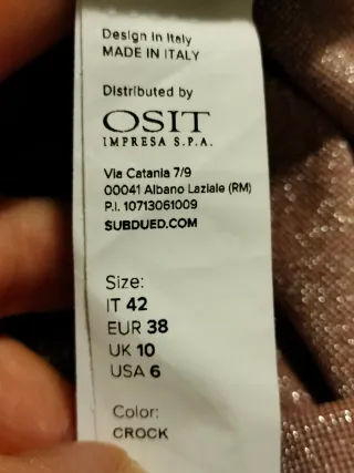 Mini abito glitter oro/rosa