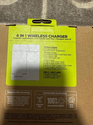 Cargador Inalámbrico Muvit 6 en 1