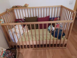 Cuna/ cama evolutiva de madera