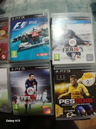 Lote 6 Juegos PS3: FIFA, NBA, F1, PES