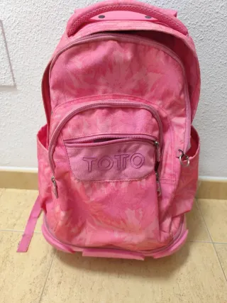 Mochila escolar Totto rosa