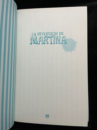 Libro La diversión de Martina,  Muy buen estado.