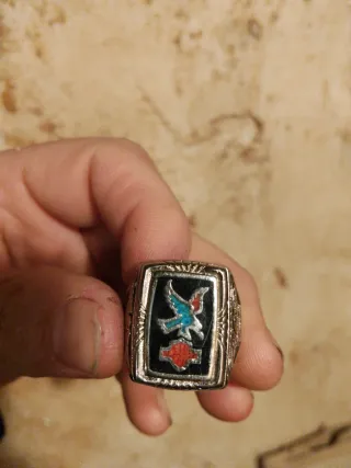 Anillo Harley Davidson Negro con Águila