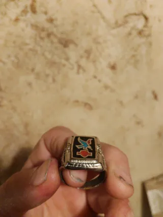 Anillo Harley Davidson Negro con Águila
