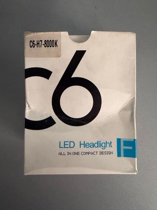 Bombillas LED C6 H7 8000K