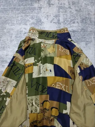 Giacca bomber uomo anni '90 patchwork